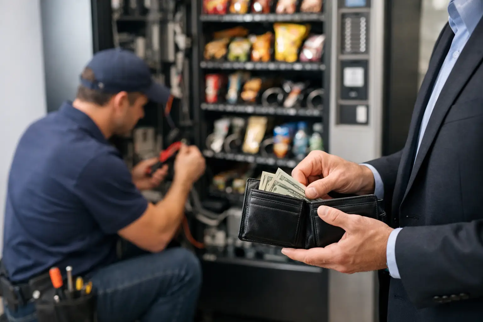 Who Pays for Vending Maintenance?