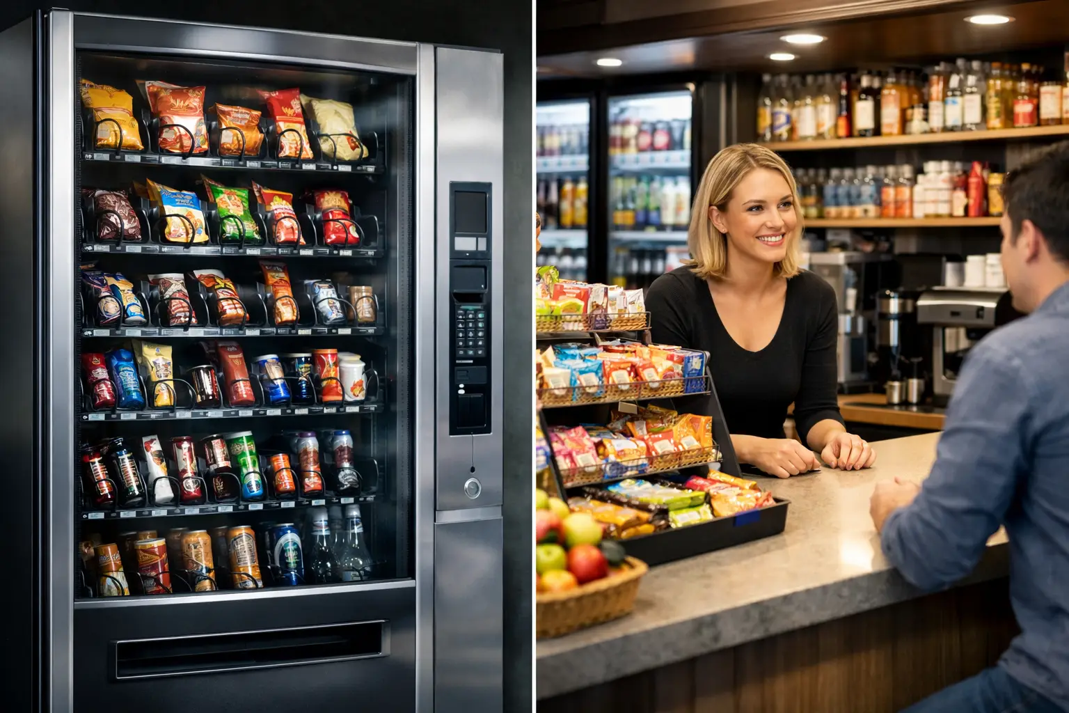Snackautomat oder Kiosk - was lohnt sich mehr?