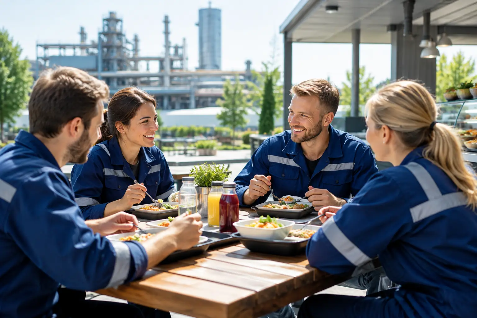 Beste Verpflegungsoptionen für Industrieparks