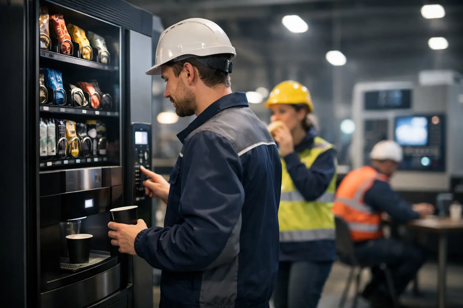Automatenservice für Schichtbetrieb, der läuft