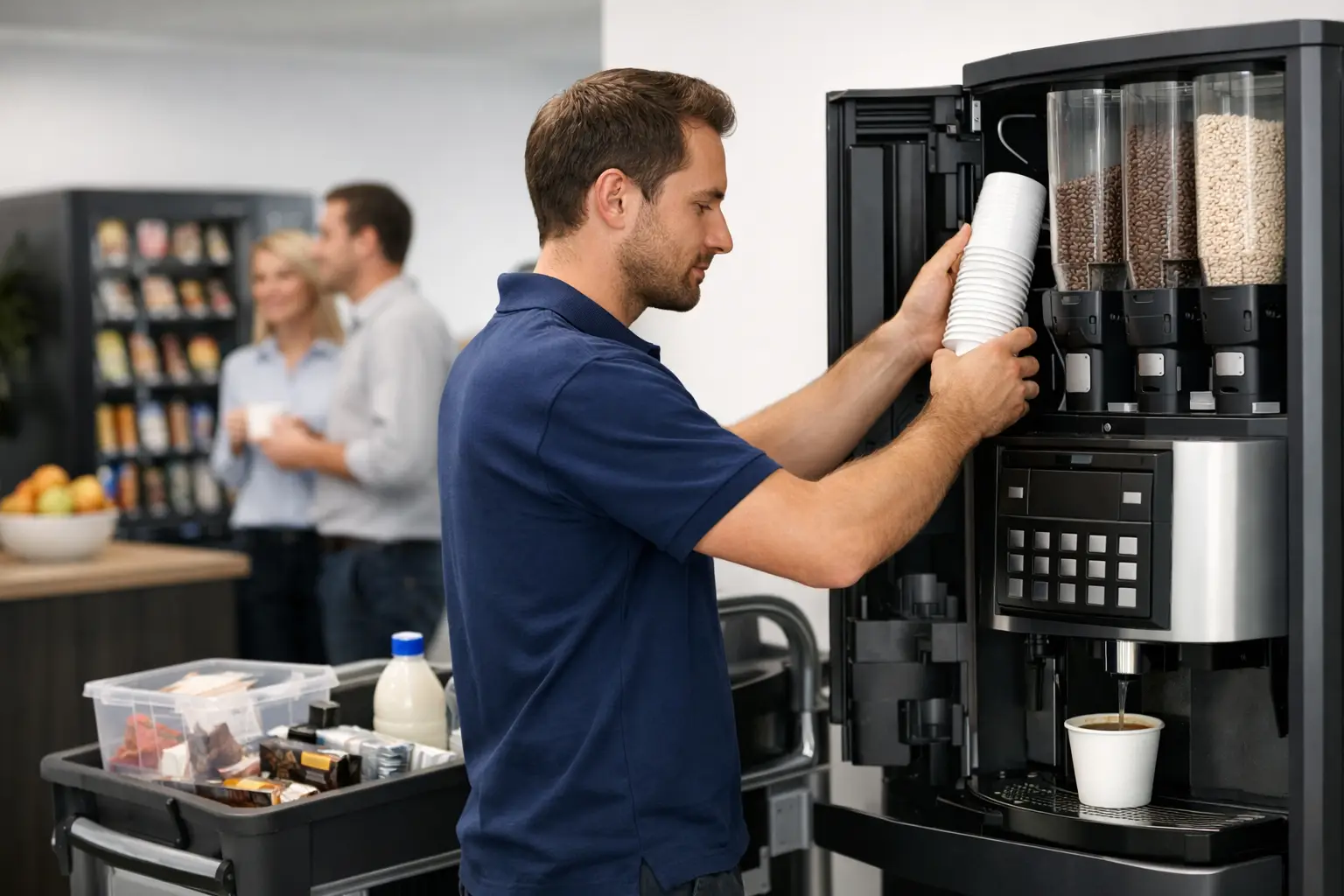 Wie funktioniert Automatenservice im Betrieb?