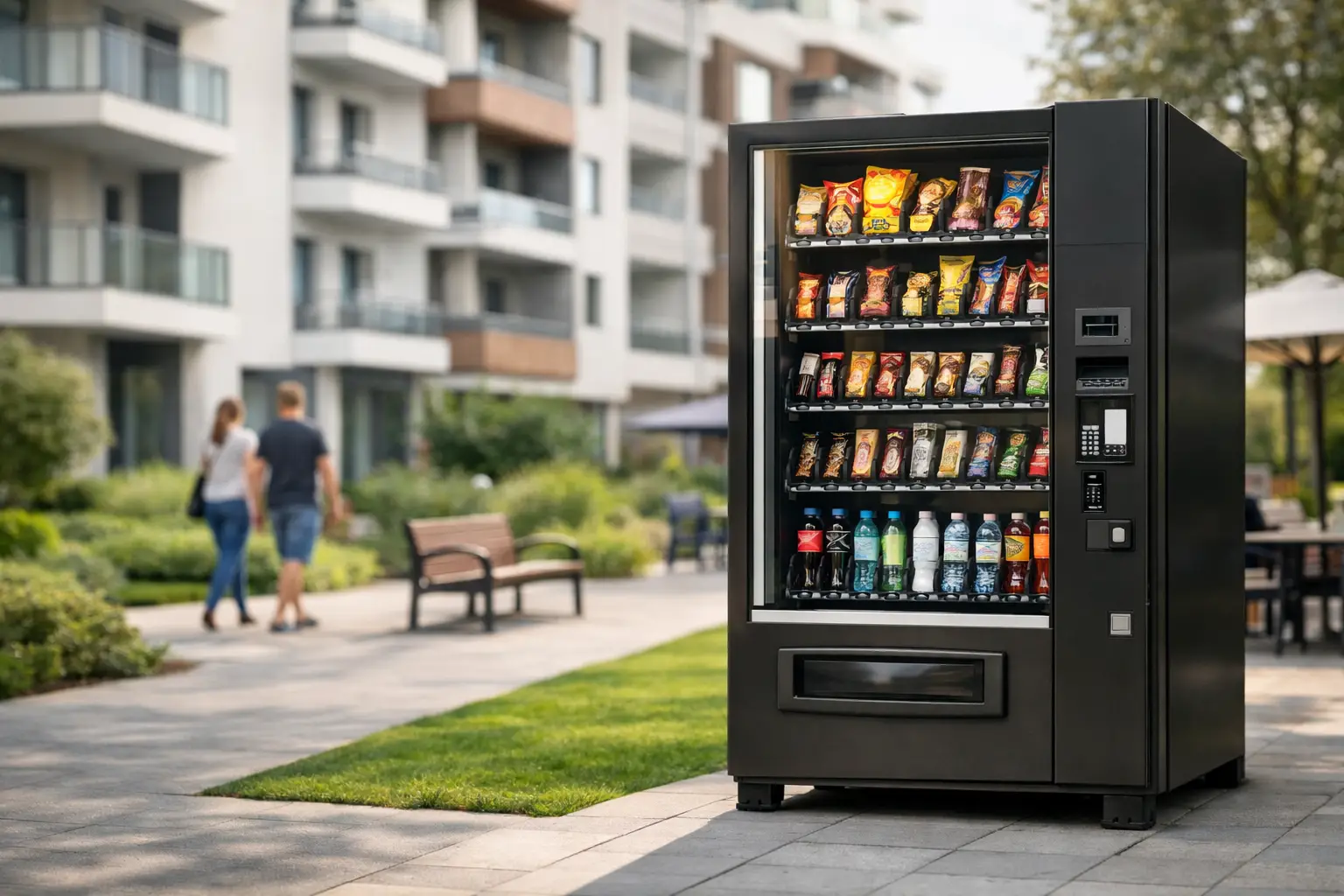 Verpflegungsautomat für Wohnanlage: lohnt er sich?