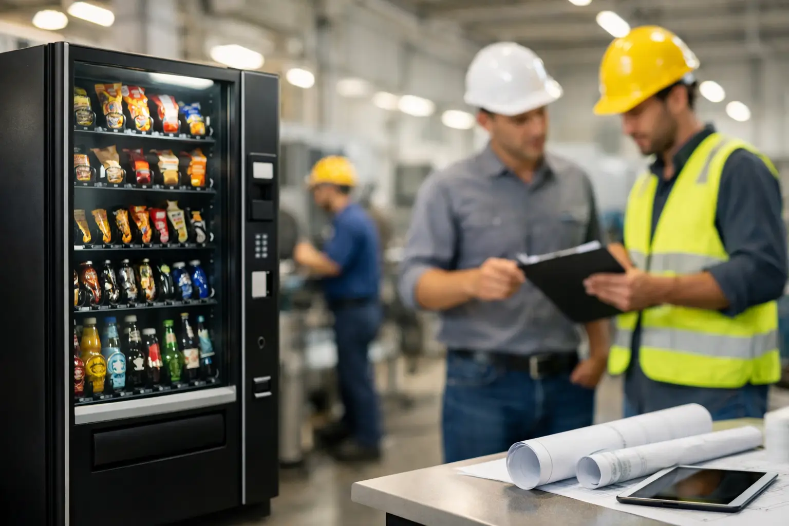 Snackautomat für Produktionsbetrieb richtig planen