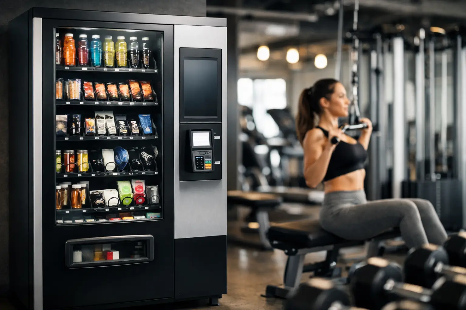 Automatenlösung für Fitnessstudios, die funktioniert